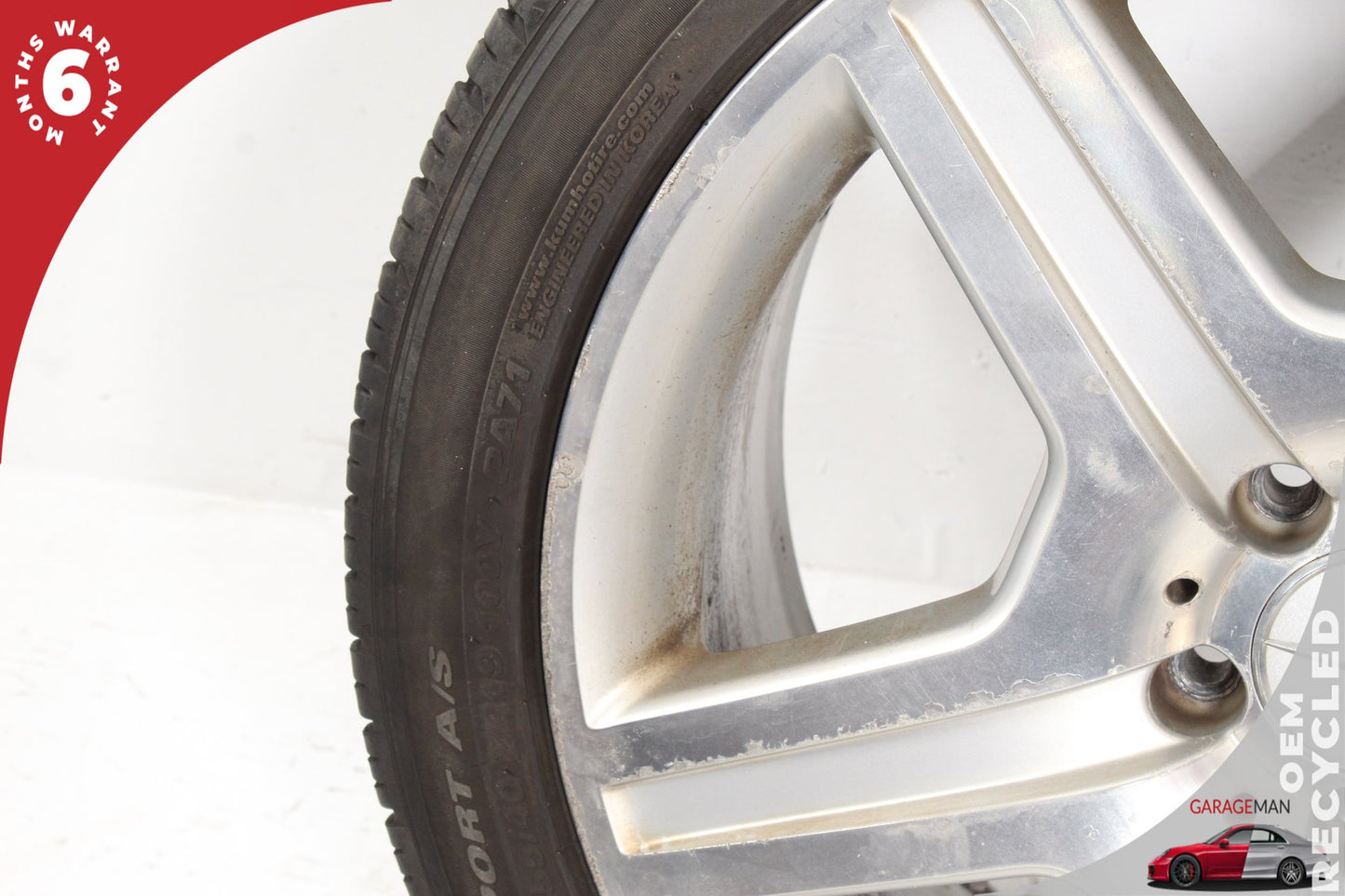 2007-2011 Mercedes W221 S550 S600 Front Wheel Rim w/ Tire 8.5JX19H2 ET43 OEM