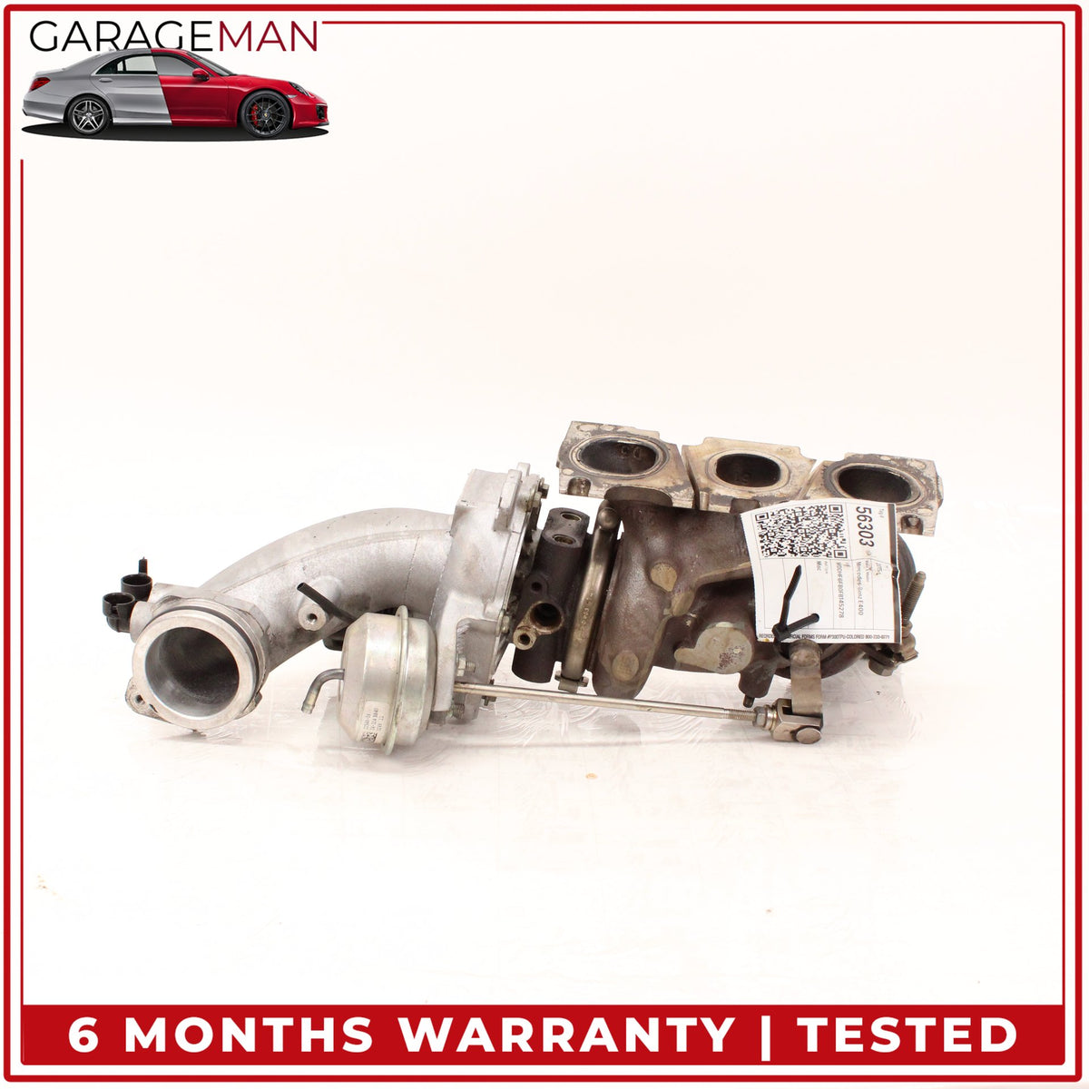 2014-2020 Mercedes W212 E400 M276 Left Turbocharger Turbo Charger Manifold OEM