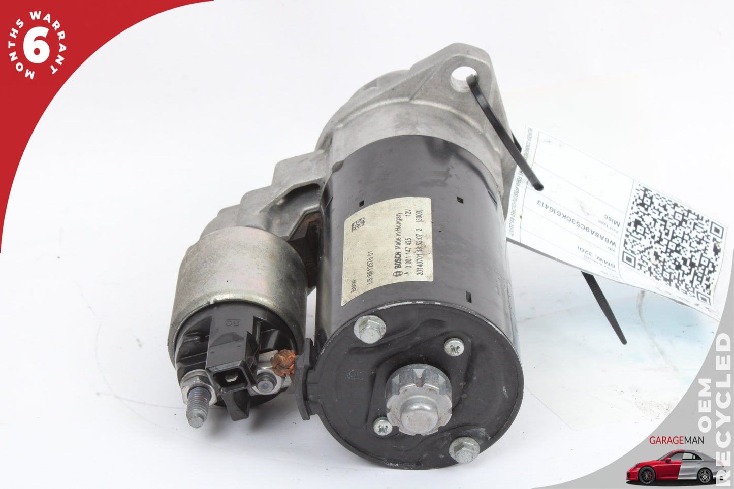 2012-2018 BMW 320i 328i 340i F30 2.0L Engine Starter Motor Bosch 12V 8612576 OEM
