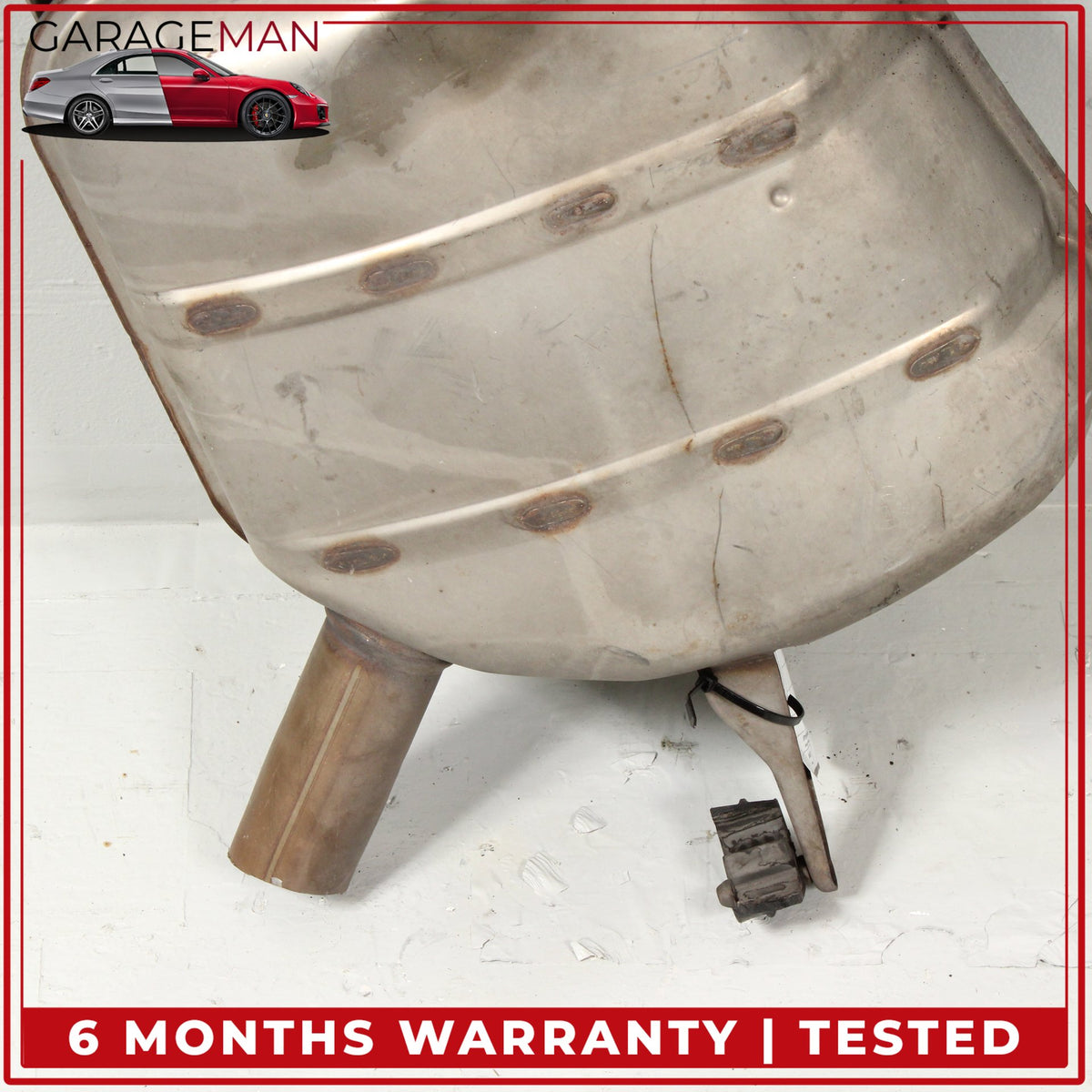 2012-2016 BMW 640i F12 Rear Left and Right Side Exhaust Muffler Set 7646938 OEM