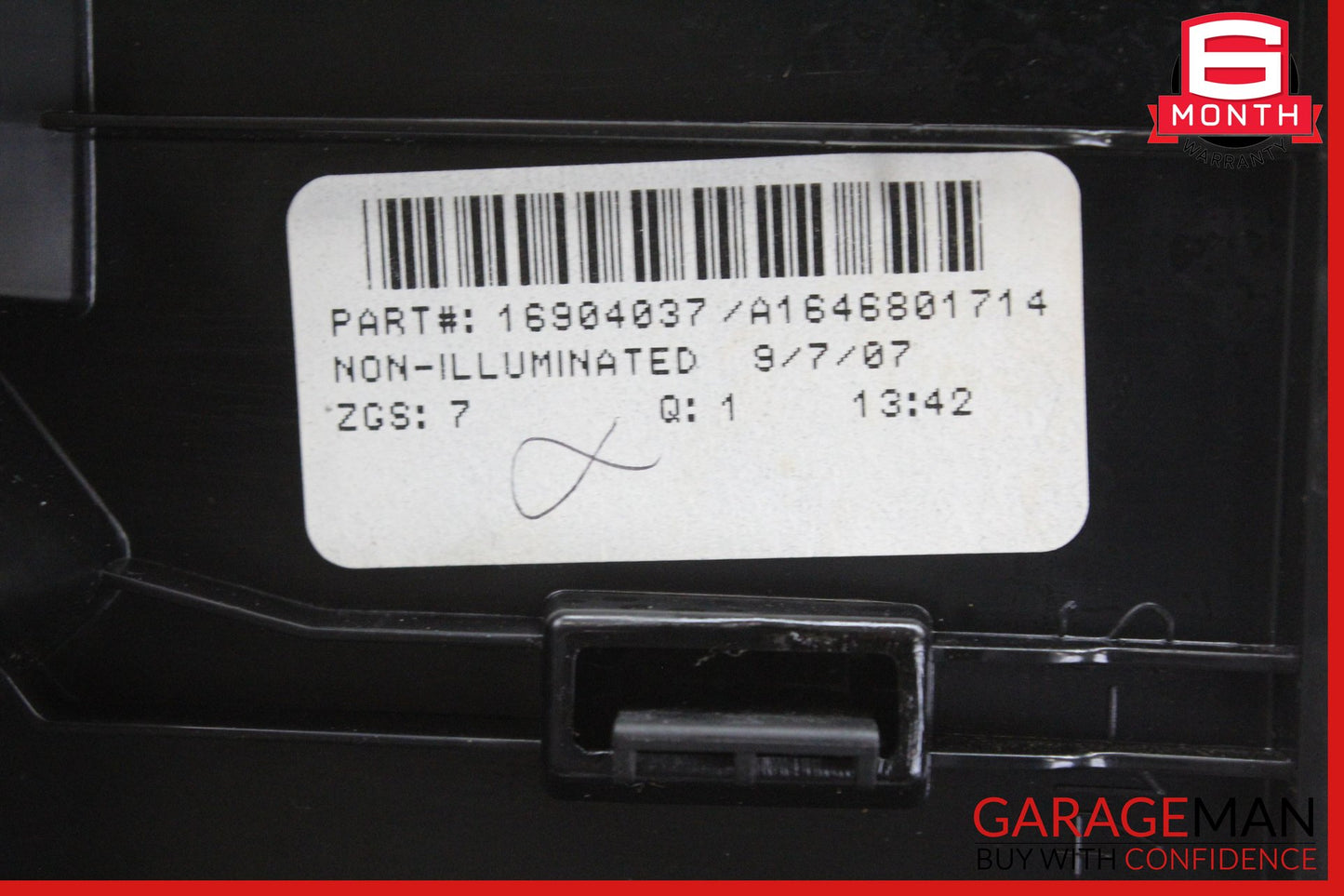06-12 Mercedes-Benz ML350 W164 Center Console Dual Cup Holder 1636800714 OEM