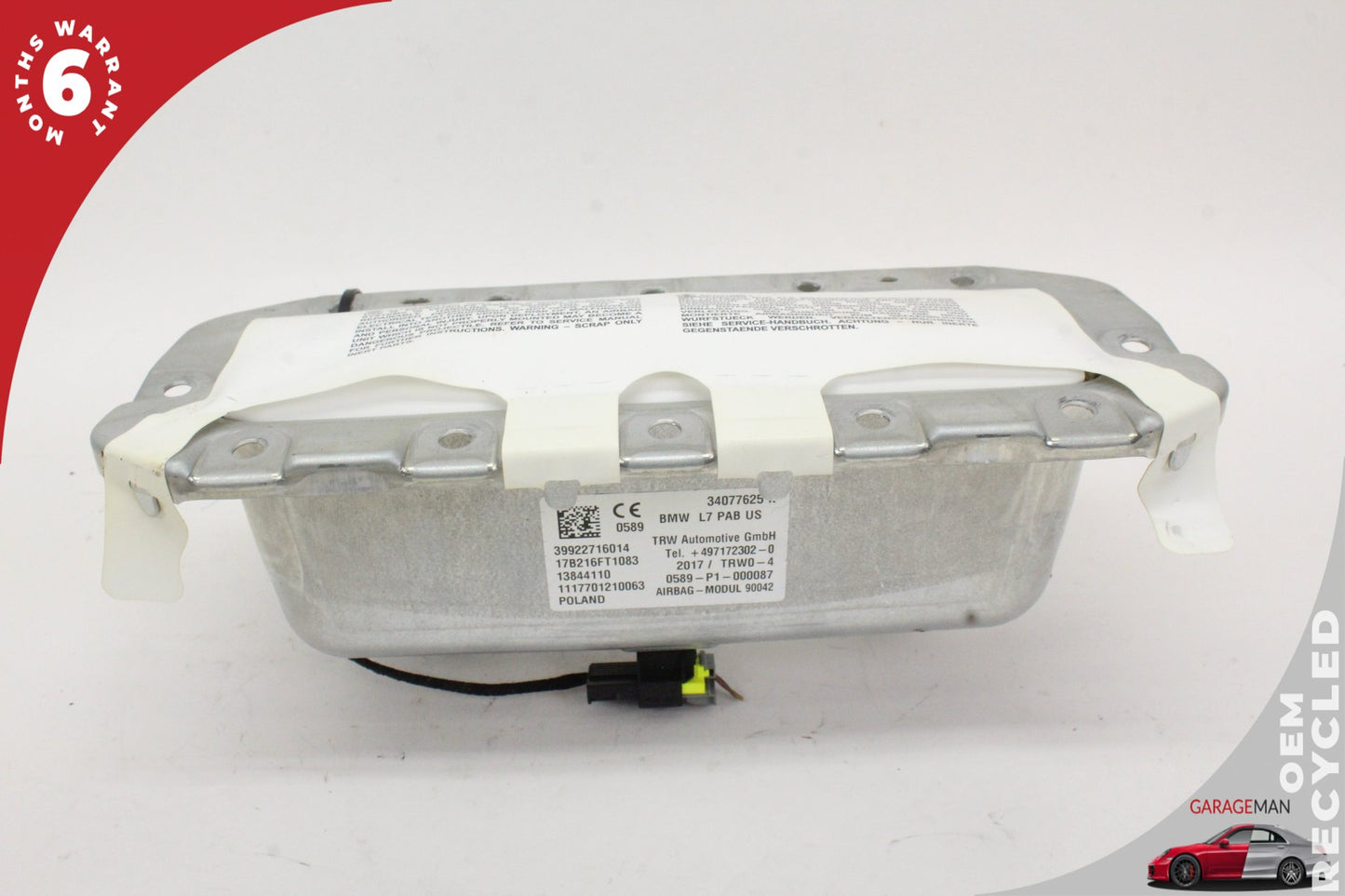 2012-2020 BMW 430i F36 Front Right Passenger Side Dashboard Airbag 9227160 OEM