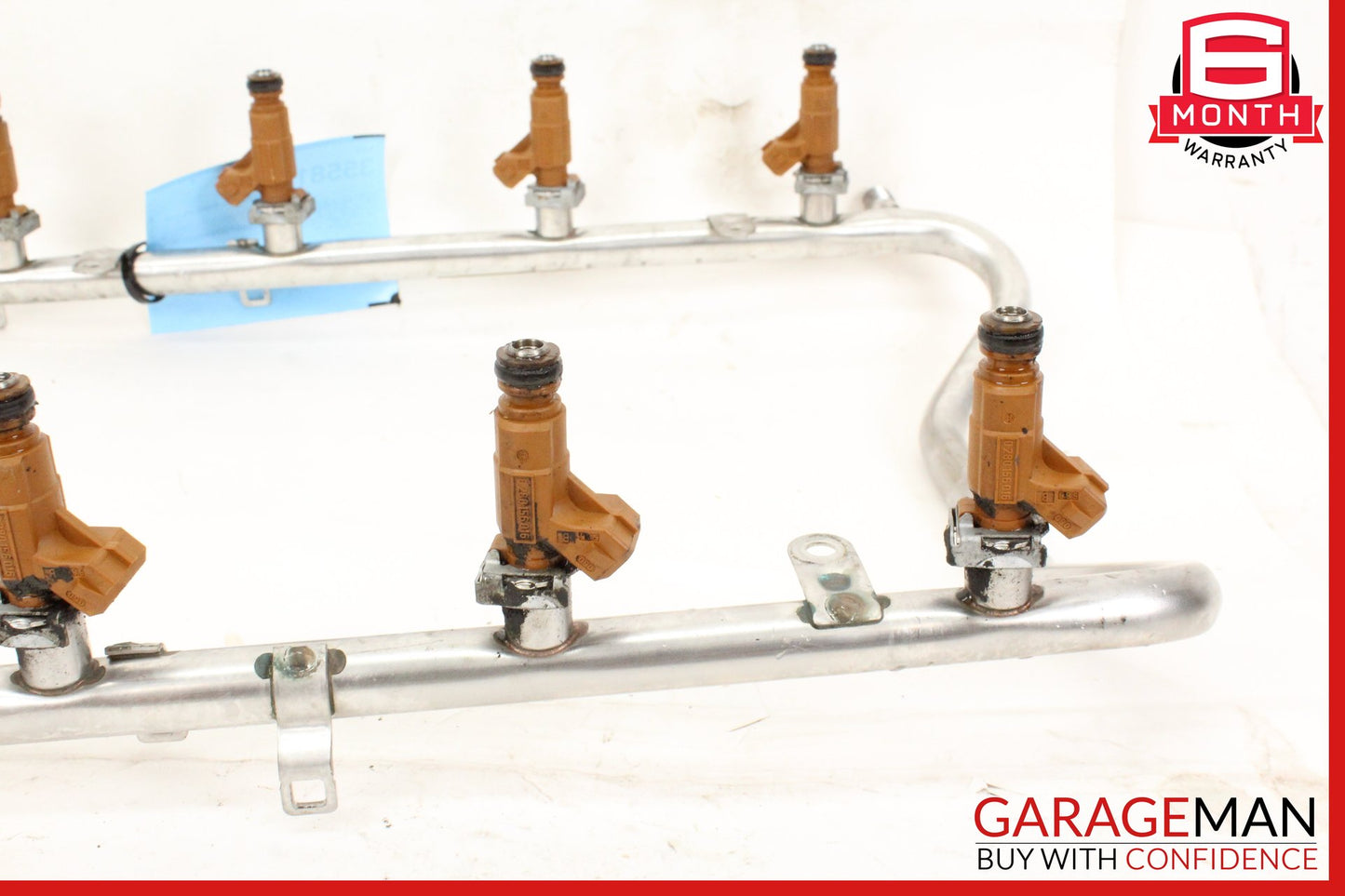 00-06 Mercedes-Benz ML500 W164 SUV Fuel Rail Line w/ Injectors 1130700595
