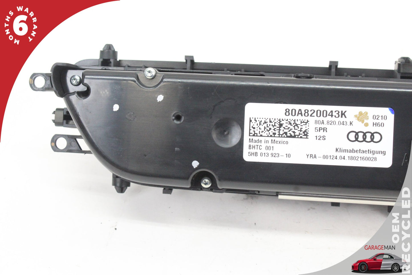 2018-2025 Audi Q5 AC Temperature Climate Control Switch Panel 80A820043K OEM