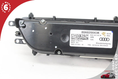 2018-2025 Audi Q5 AC Temperature Climate Control Switch Panel 80A820043K OEM