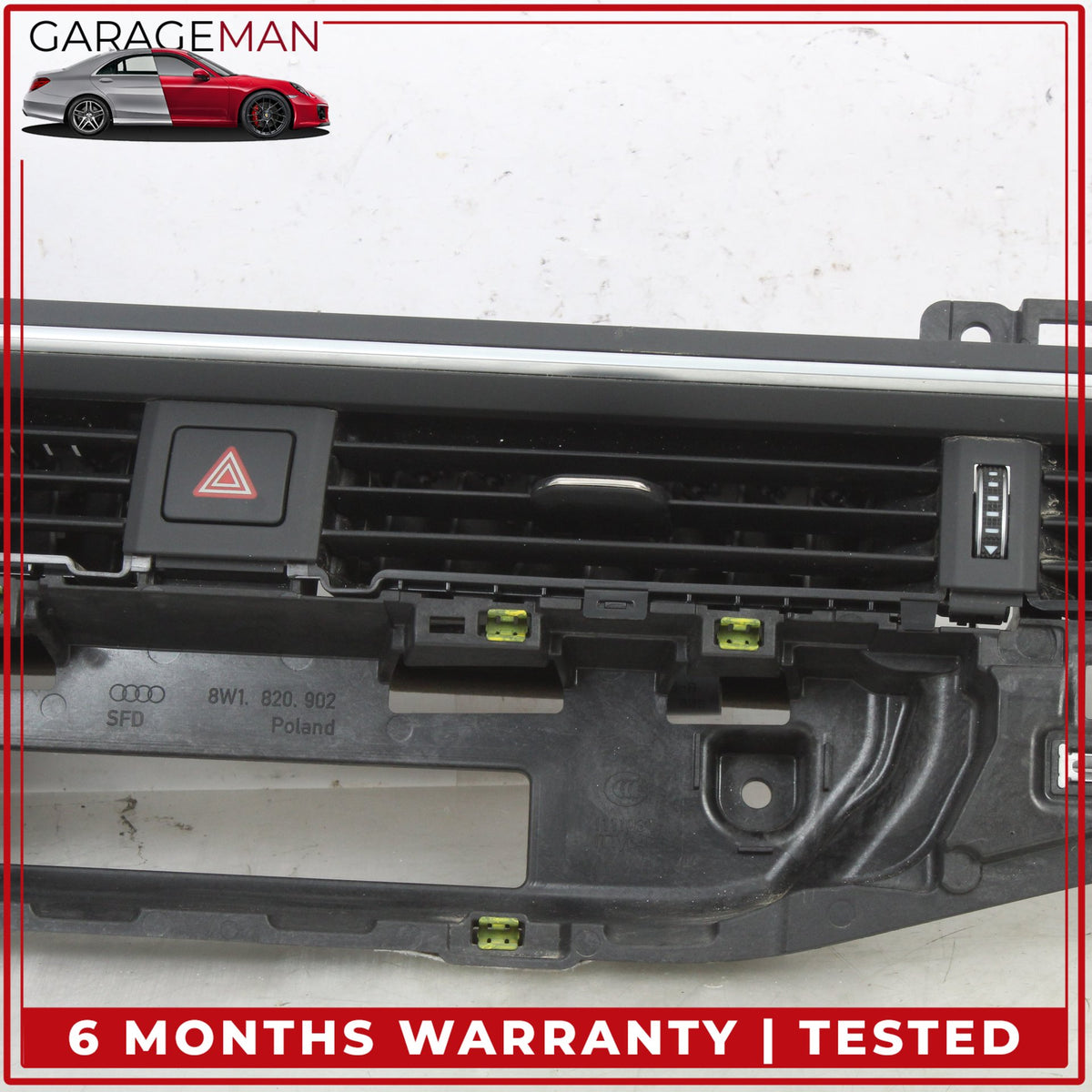 2017-2025 Audi A4 Front Center Dash AC A/C Air Vent Grille Panel 8W1820902 OEM