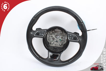 2012-2018 Audi A7 A6 Front Left Side Steering Wheel Black 4G0419091S OEM