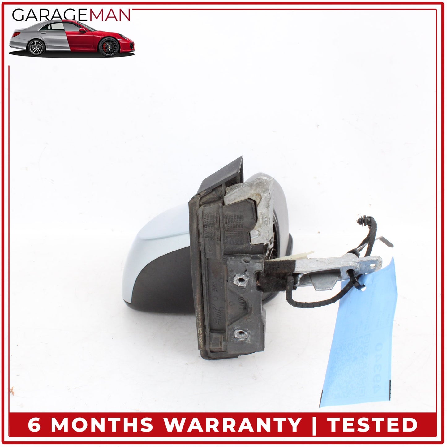 2014-2021 BMW i3 I01 Front Left Side Door Rear View Mirror Heated Silver OEM