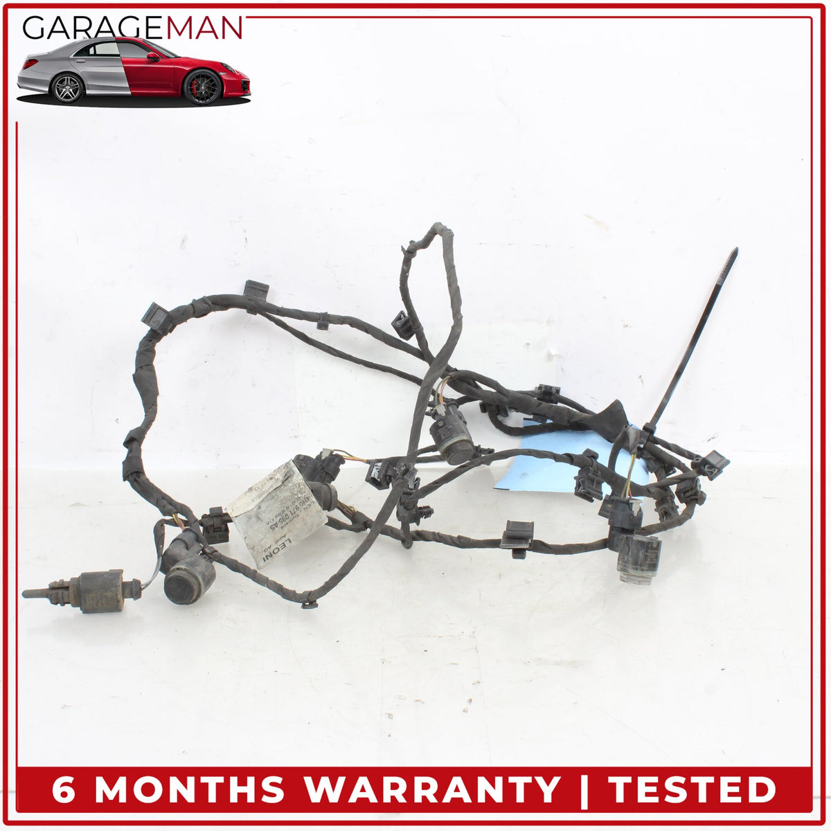 2015-2018 Audi A8 S8 Front Bumper Parking Sensor w/ Wire Harness 4H0971095AS OEM