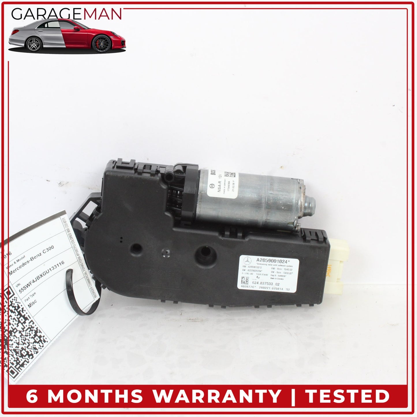 2015-2018 Mercedes W205 C300 Panoramic Sun Roof Motor 2059001024 Bosch OEM