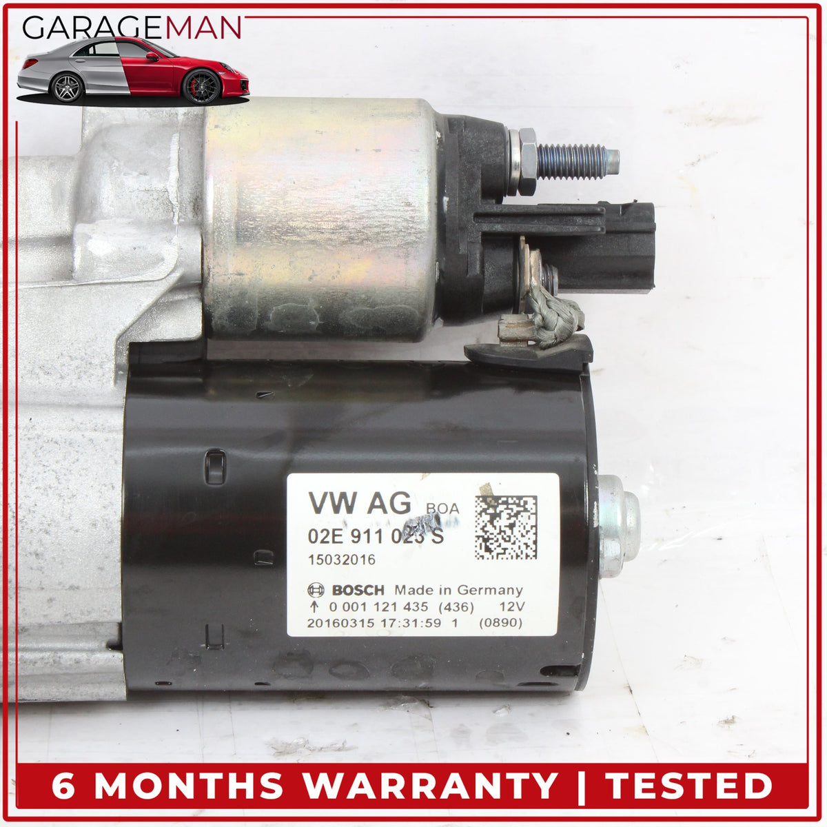 2011-2019 Audi TTS 8S Volkswagen Golf Engine Motor Starter 02E911023S OEM