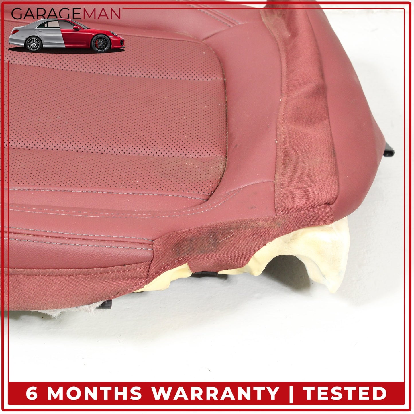 2019-2025 BMW 330i Front Right Passenger Side Lower Bottom Seat Cushion Red OEM