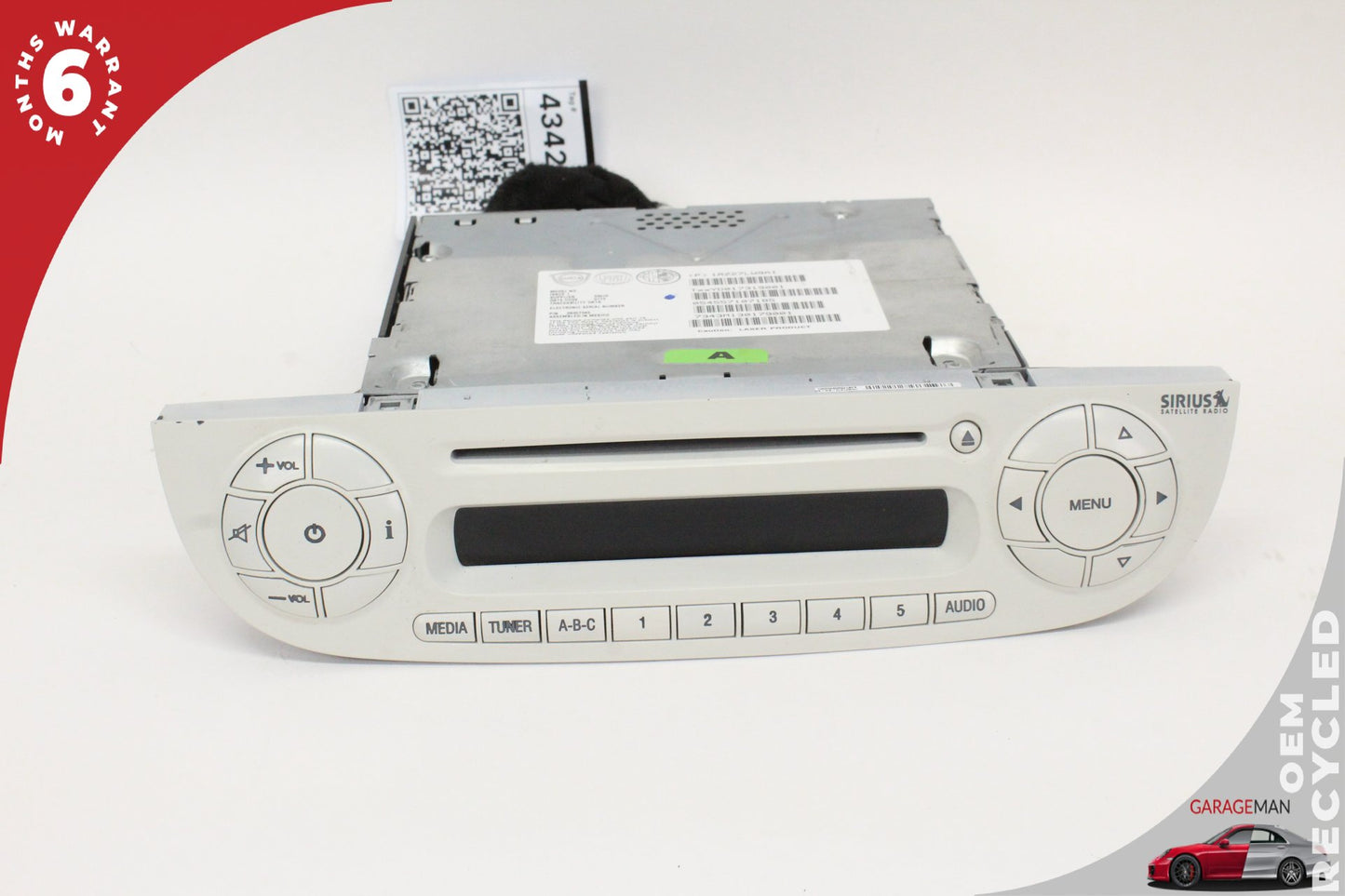 2012-2015 Fiat 500e Dash Multi Media Audio Radio Receiver Player 28357343 OEM