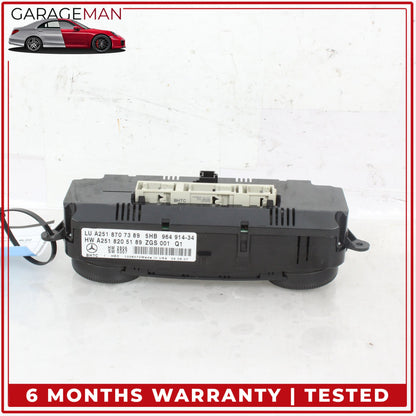 2006-2013 Mercedes W164 ML350 AC Temperature Climate Control Switch Panel OEM