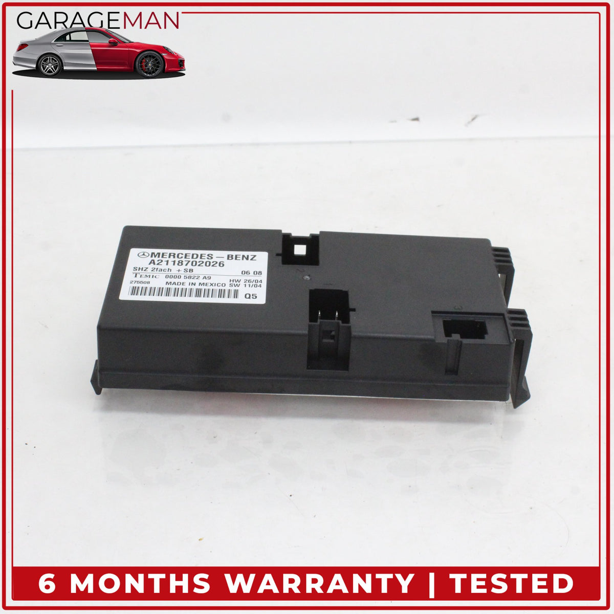 2006-2013 Mercedes W219 CLS550 Heated Seat Control Module Unit 2118702026 OEM