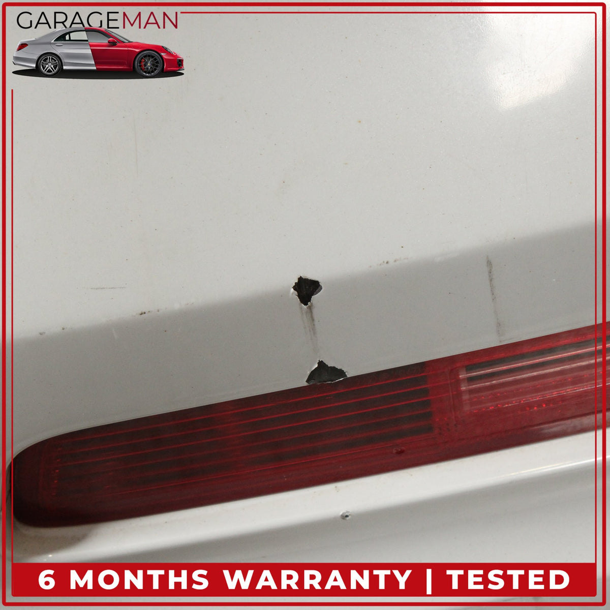 2010-2015 Audi Q7 Rear Bumper Cover Panel Glacier White Metallic OEM