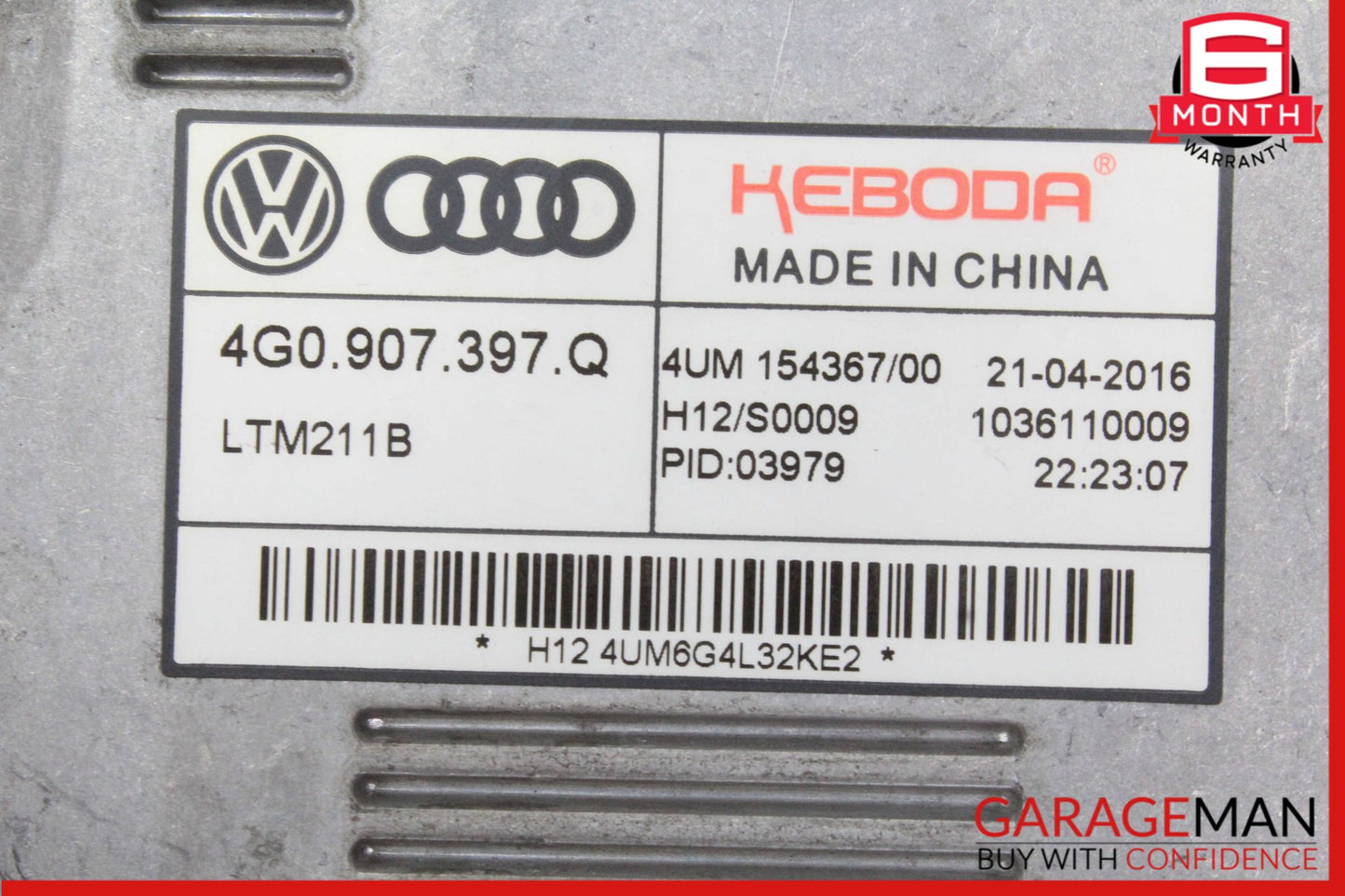 2016-2018 Audi A6 A7 Head Light Headlight LED Ballast Module 4G0907397Q OEM