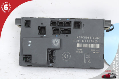 2003-2009 Mercedes W211 E350 Front Right Side Door Control Module 2118702085 OEM