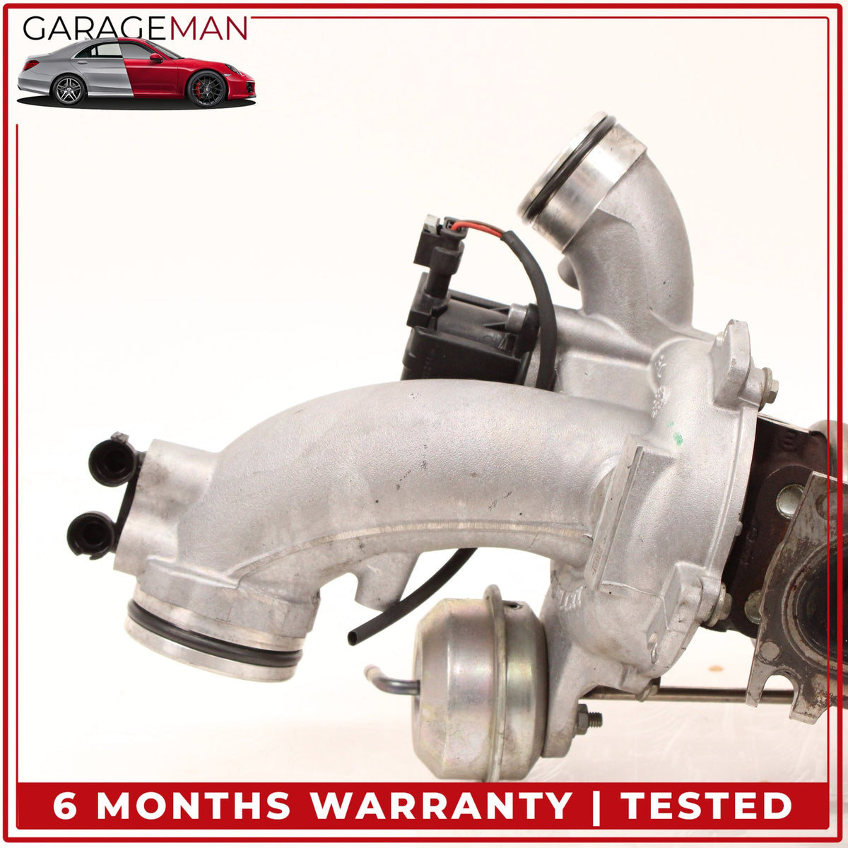 2014-2020 Mercedes W212 E400 M276 Left Turbocharger Turbo Charger Manifold OEM
