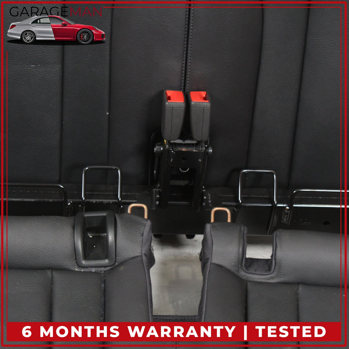 2017-2019 Audi Q7 Rear 3rd Row Upper and Lower Bench Seat Black Assembly OEM