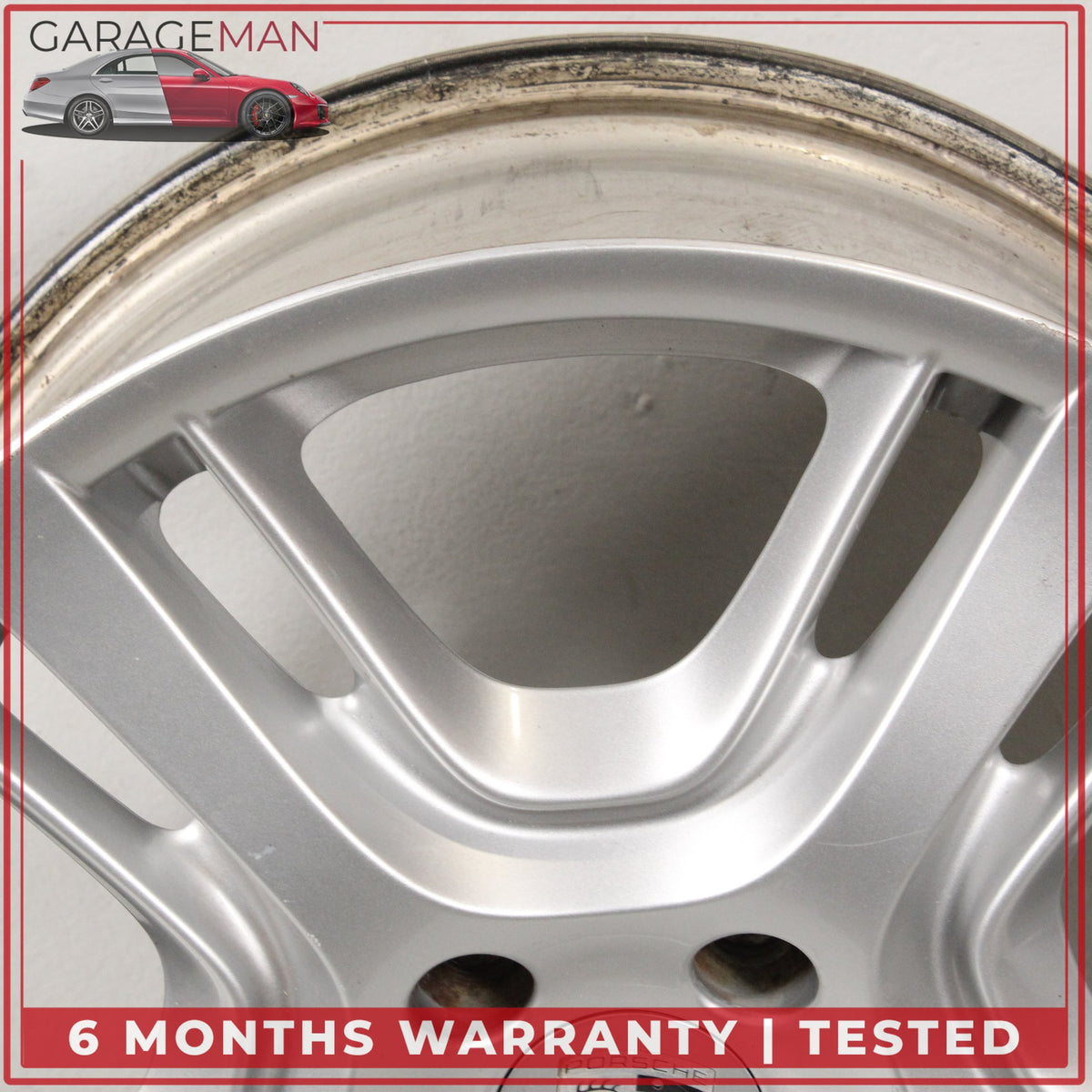 2010-2016 Porsche Panamera 970 9JX19 ET61 Front Wheel Rim Silver 97036215801 OEM