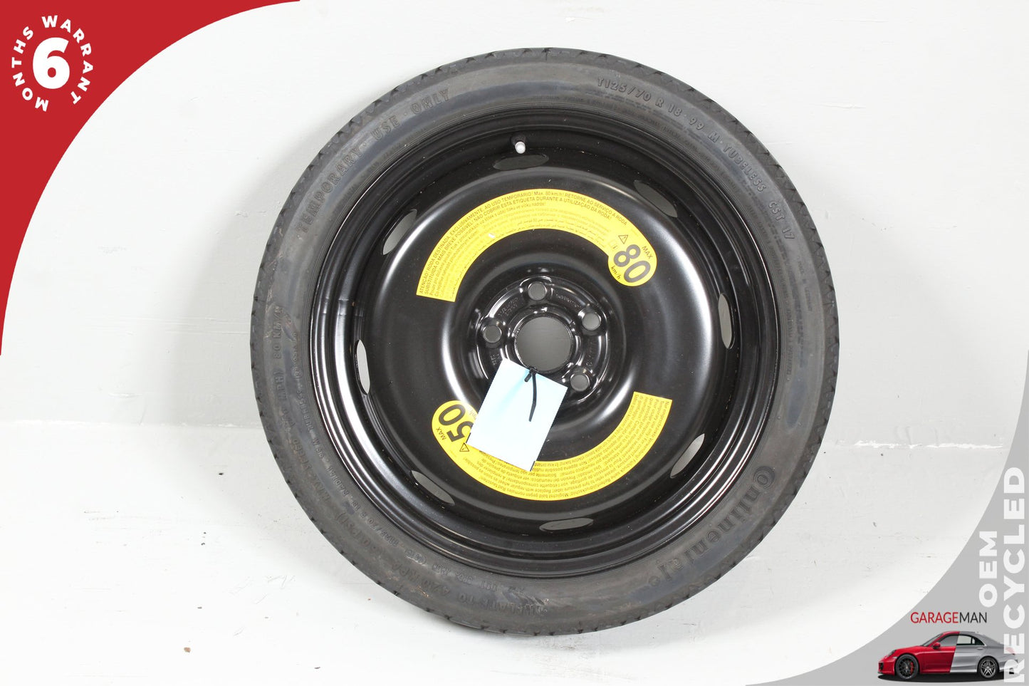 2015-2020 Volkswagen Golf Emergency Spare Tire Wheel Donut Rim 1K0601027AP OEM