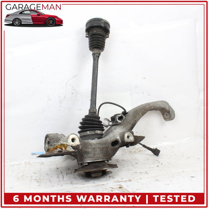 2010-2016 Porsche Panamera 970 Front Left Spindle Knuckle Wheel Hub w/ Shaft OEM