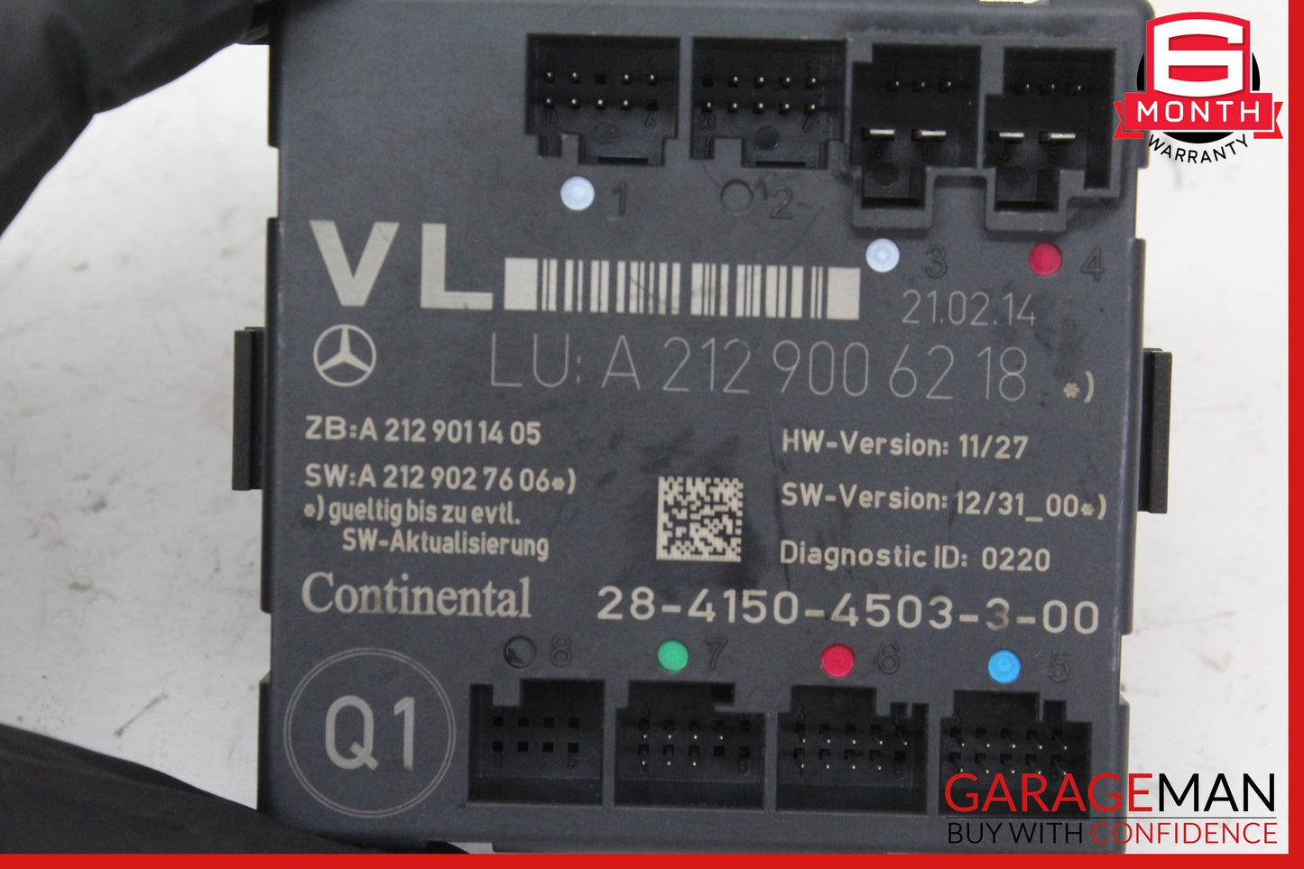 2008-2018 Mercedes-Benz C250 W204 Left Front Door Control Module 2129006218 OEM