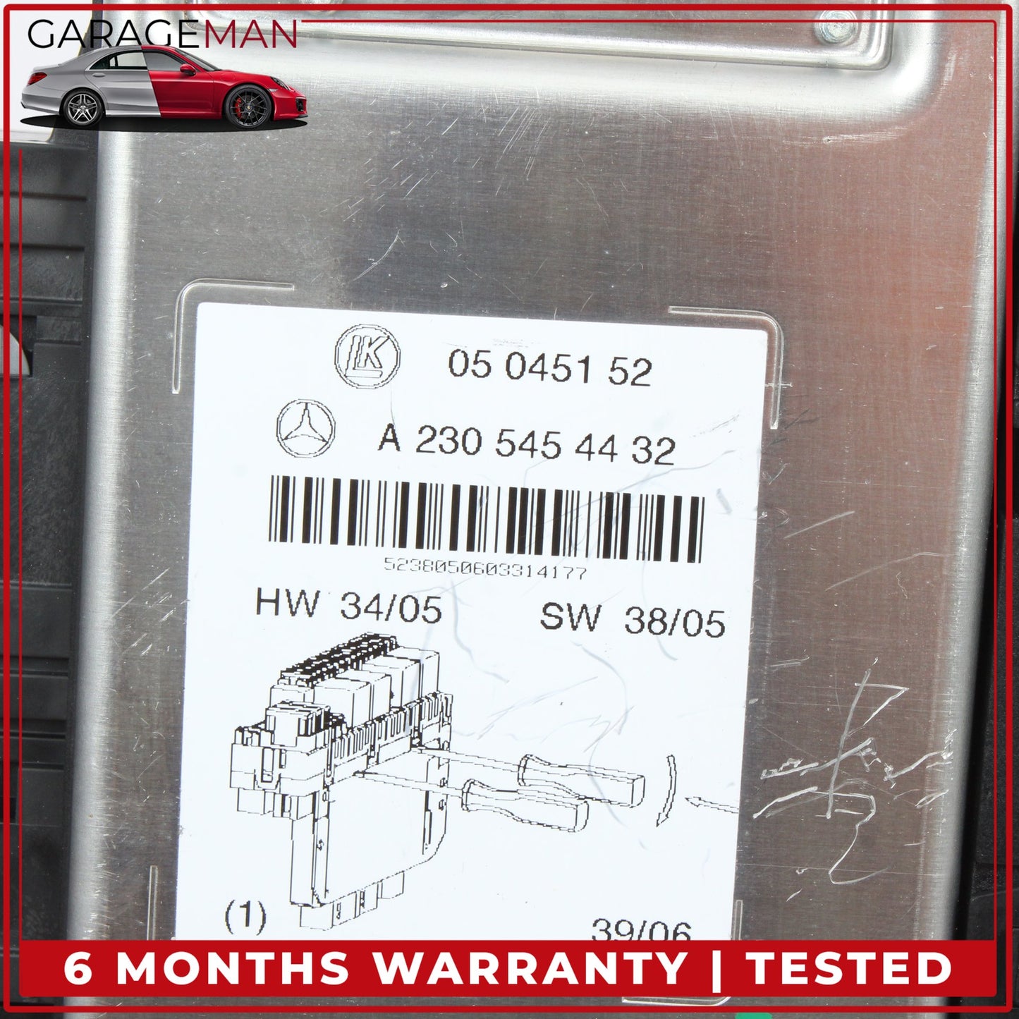 2003-2012 Mercedes R230 SL500 Front Left SAM Fuse Box Module 2305454432 OEM