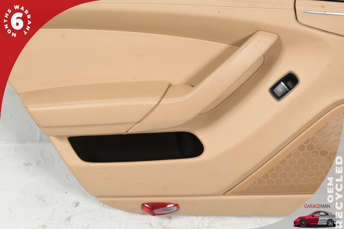 2010-2016 Porsche Panamera 970 Rear Left Driver Side Door Trim Panel Beige OEM