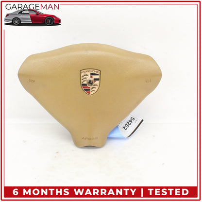 1997-2005 Porsche 911 996 Front Left Steering Wheel Airbag Beige 99680308902 OEM