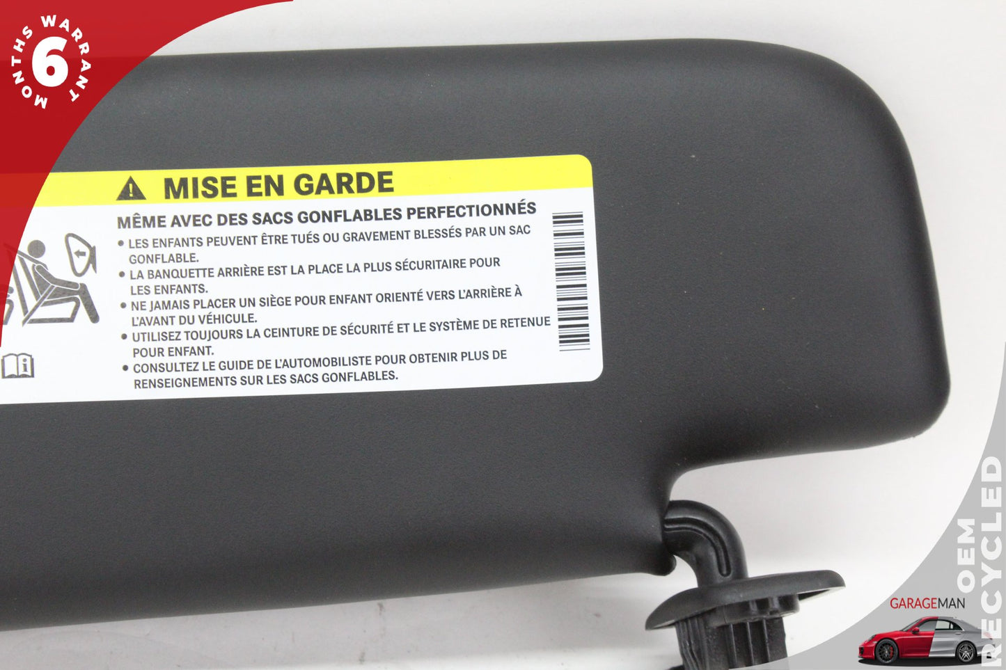 2012-2019 Fiat 500e Front Right Passenger Side Sun Visor Shade 04680652AA OEM