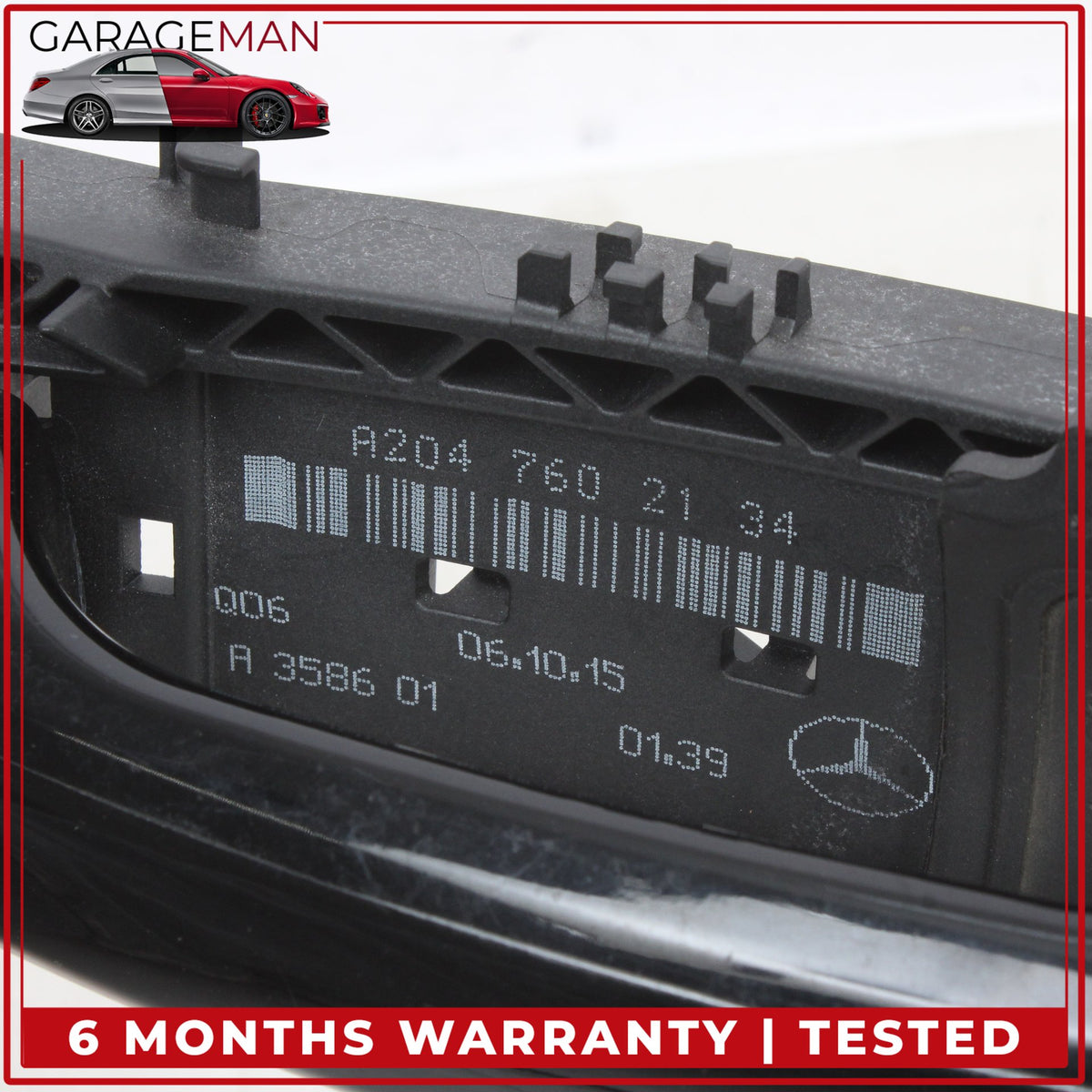2015-2020 Mercedes X156 GLA250 Rear Left Side Exterior Door Handle Black OEM