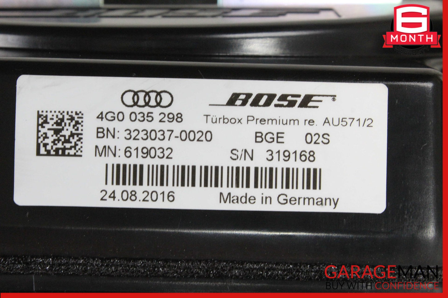2012-2018 Audi A6 Front Right Side Subwoofer Bass Box Speaker Bose 4G0035298 OEM