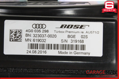 2012-2018 Audi A6 Front Right Side Subwoofer Bass Box Speaker Bose 4G0035298 OEM