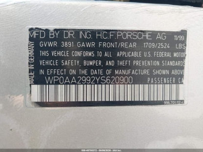 Parting Out- 2000 Porsche 911 Carrera 996- 251