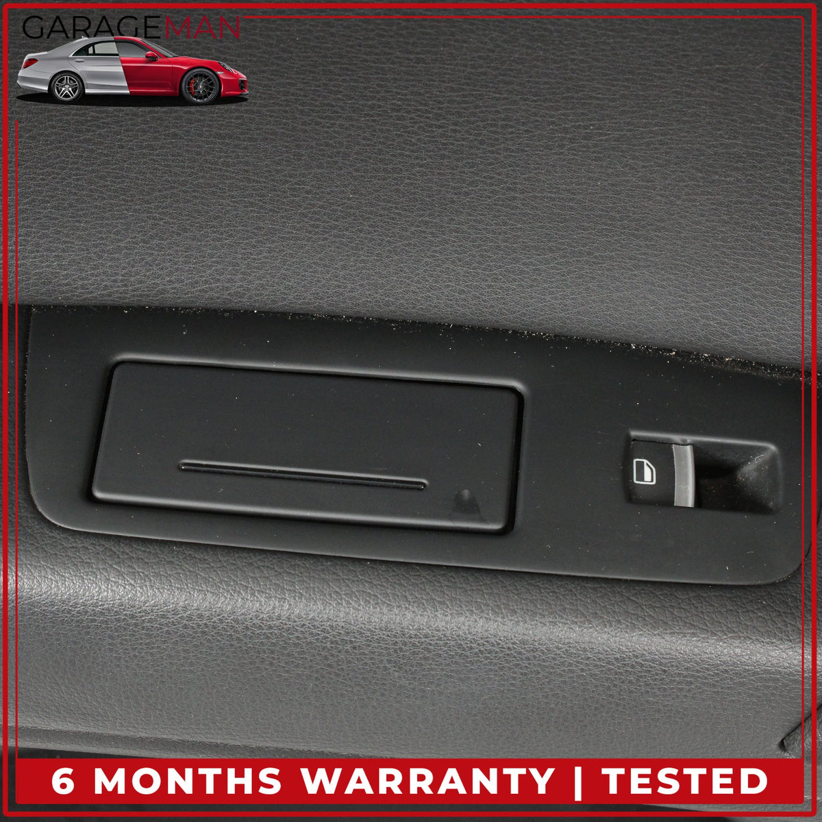 2007-2015 Audi Q7 Rear Left Side Interior Door Trim Panel w/ Sun Shade OEM