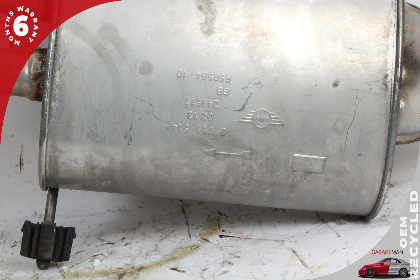 2009-2015 Mini Cooper Exhaust Muffler Pipe End Section w/ Twin Tips 2756514 OEM