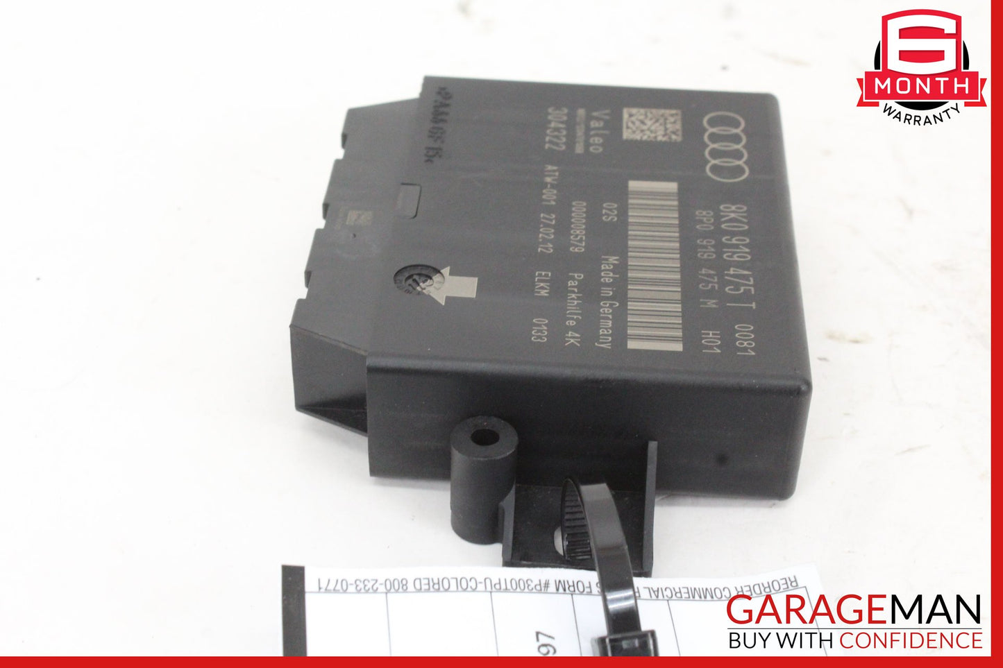 2008-2012 Audi A5 Parking Assist Distance Control Module Unit 8K0919475T OEM