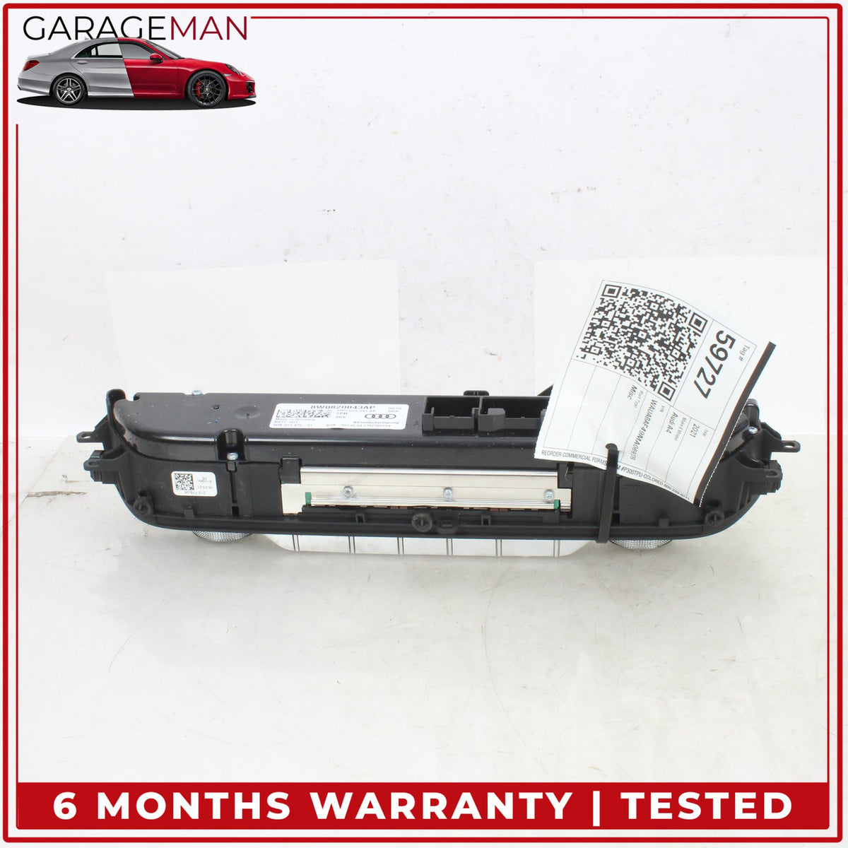 2017-2025 Audi A4 Front AC A/C Temperature Climate Control Panel 8W0820043AP OEM