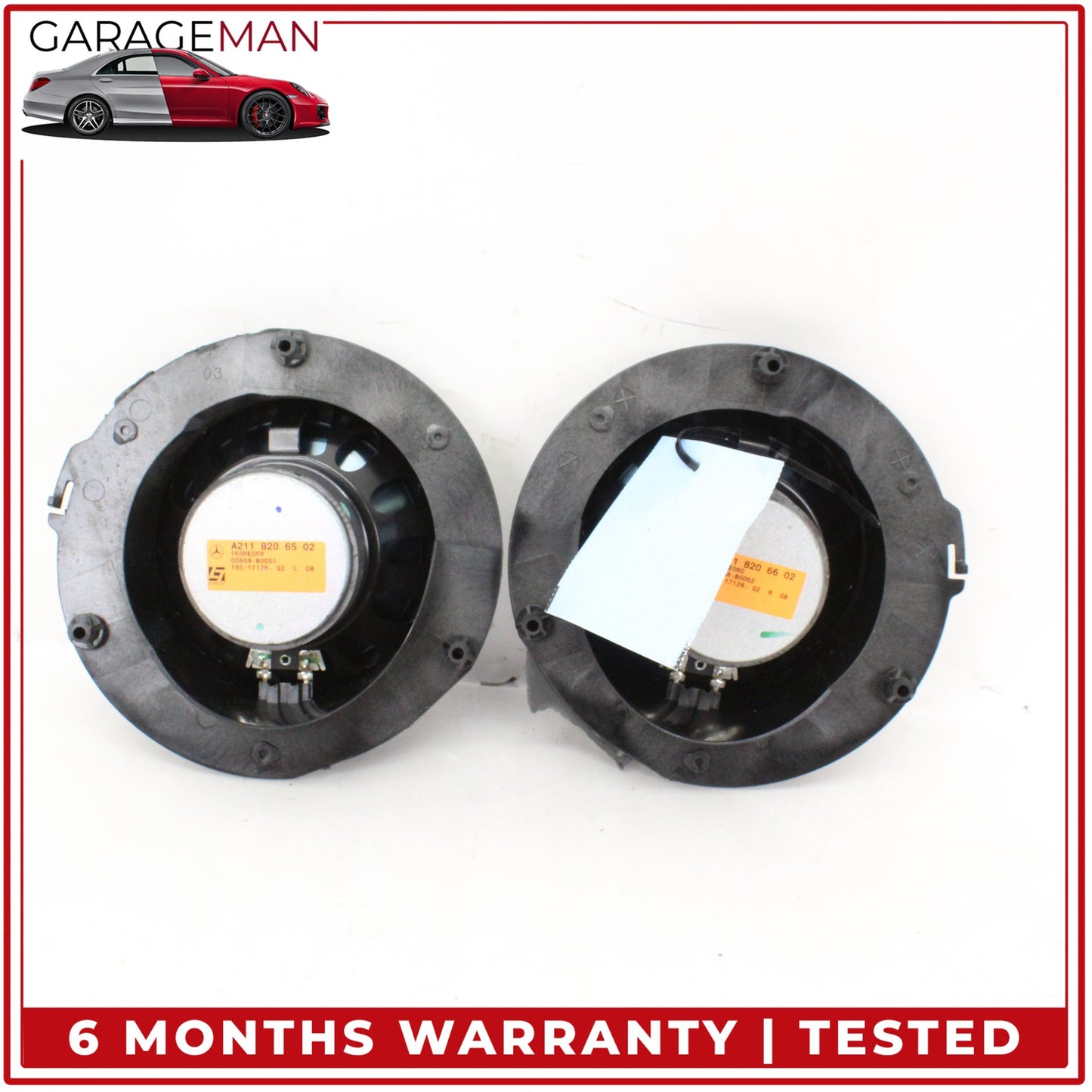 2007-2009 Mercedes W211 E350 Front Left and Right Door Audio Speaker Set OEM