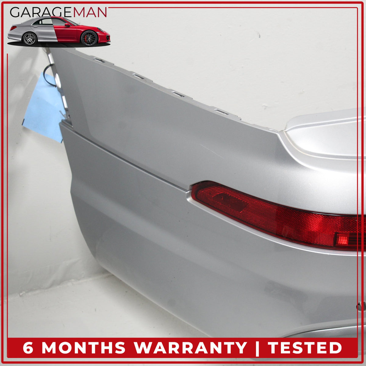 2017-2019 Audi Q7 SUV Rear Bumper Cover Florett Silver Metallic 4M0807511 OEM