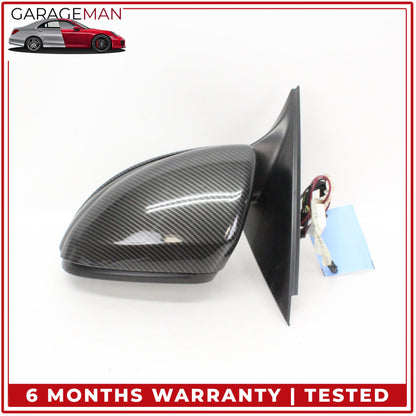 2015-2016 Mercedes W205 C300 Left Rear View Mirror w/ Blind Spot Carbon Fiber