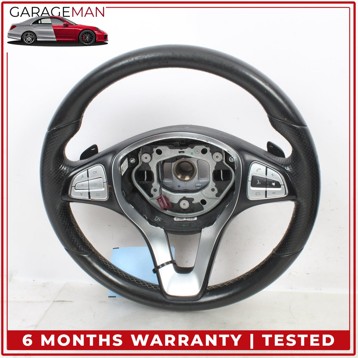 2014-2020 Mercedes X156 GLA250 Front Left Steering Wheel w/ Paddle Shifters OEM