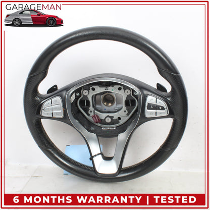2014-2020 Mercedes X156 GLA250 Front Left Steering Wheel w/ Paddle Shifters OEM