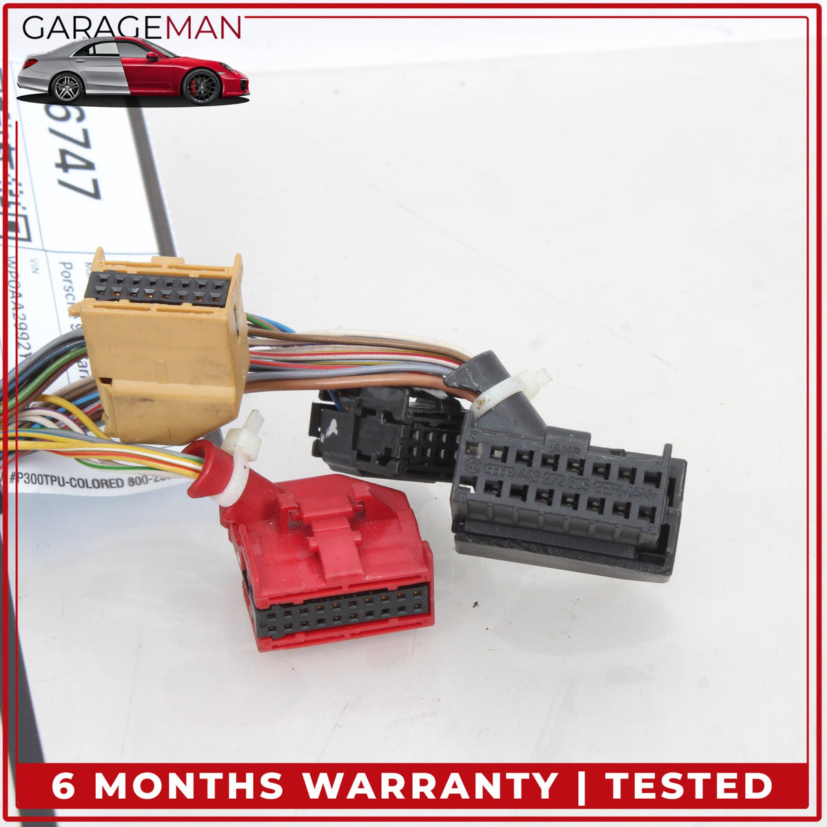 1997-2005 Porsche 911 Carrera Climate Control Wiring Harness Loom Connector OEM