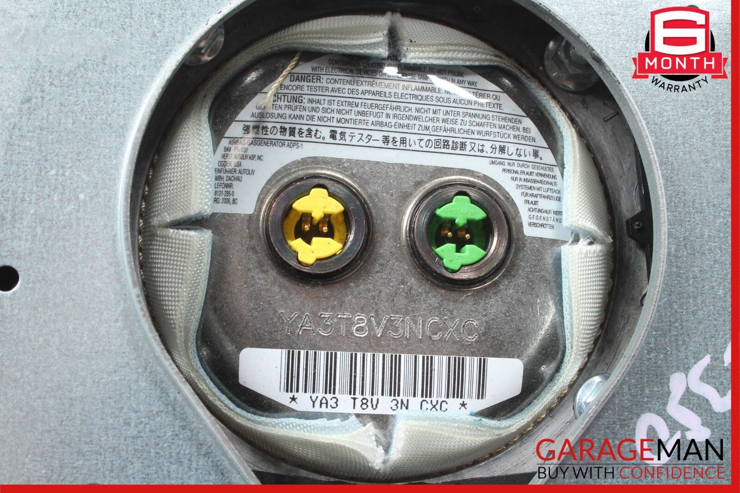 03-12 Mercedes SL500 CLS500 E350 G55 AMG Steering Wheel Airbag Air Bag Black
