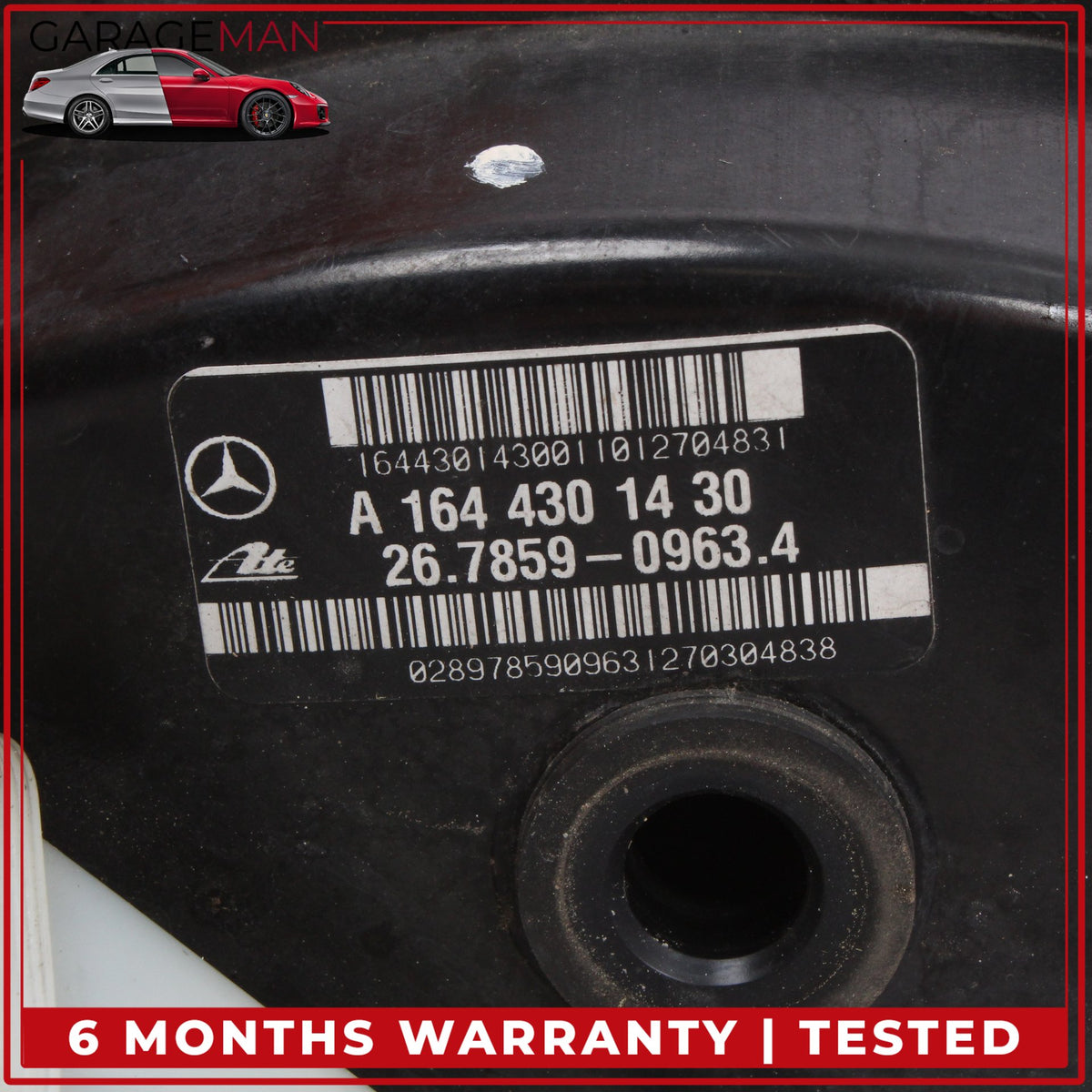 2007-2012 Mercedes W164 ML350 Power Brake Booster Master Cylinder 1644301430 OEM