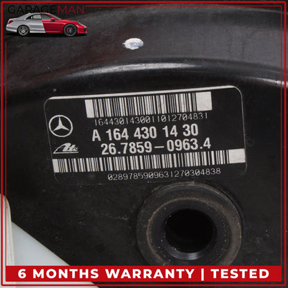 2007-2012 Mercedes W164 ML350 Power Brake Booster Master Cylinder 1644301430 OEM