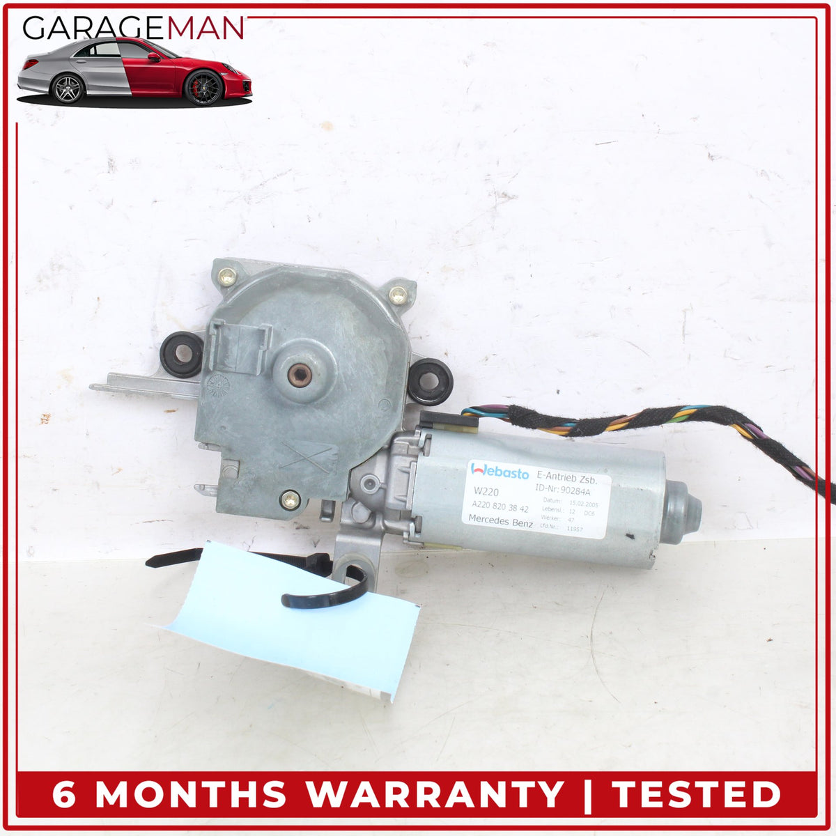 2000-2006 Mercedes W215 CL500 S600 S55 AMG Sunroof Sun Roof Motor 2208203842 OEM
